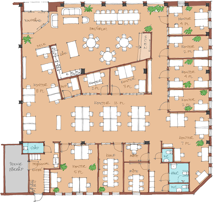 Coworking-plan StorVerket